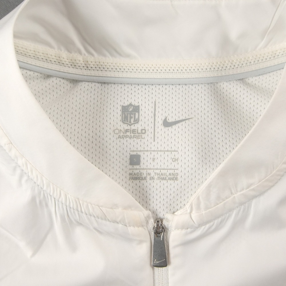 Raiders Nike OnField Windbreaker Mens S Las Vegas NFL 100 1/4 Zip Jacket - Picture 12 of 16